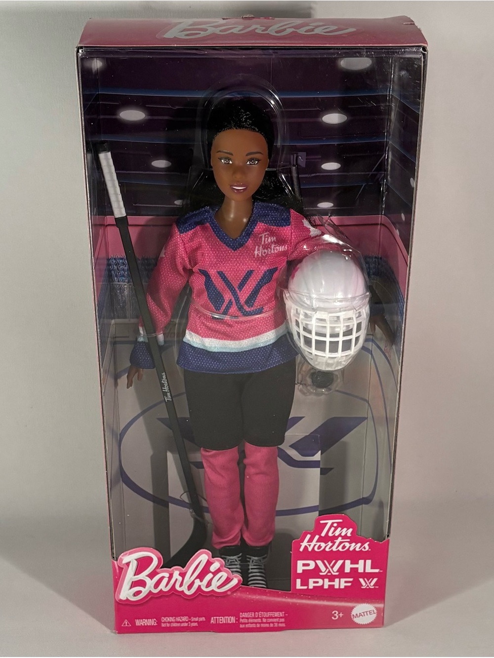 [BRAND NEW] 2025 BARBIE X TIM HORTONS PWHL WOMENS HOCKEY DOLL LE - BRUNETTE DOLL